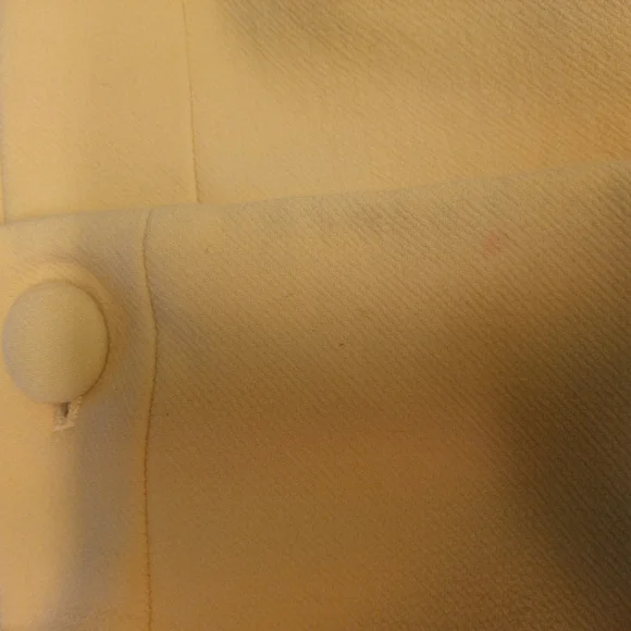 J Crew Wool Silk Lined Off White Classic Collared Button Down Retro Pea Coat 12 - Picture 11 of 11